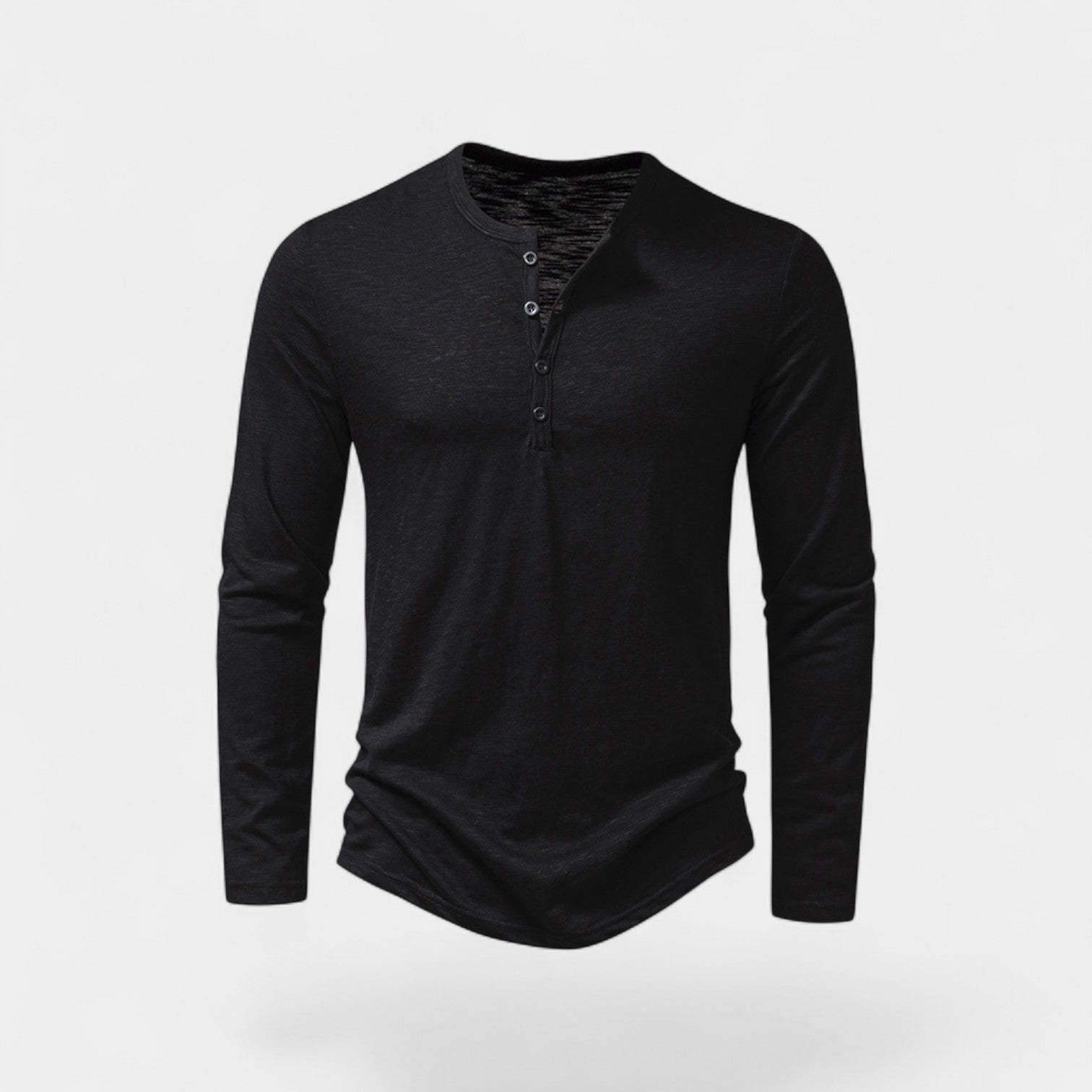 Men's Long Sleeve Henley T-Shirt