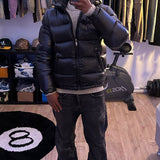 Men's Sherpa-Lined Quilted Hooded Winter Jacket