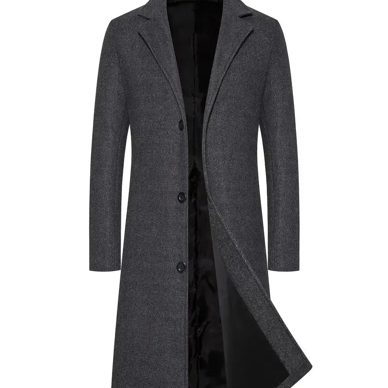 Classic Men's Long Overcoat