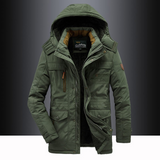 Men's Hooded Water-Resistant Lined Winter Parka