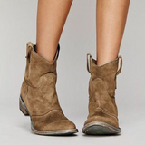Women's Lightweight Brown Suede Autumn Boots