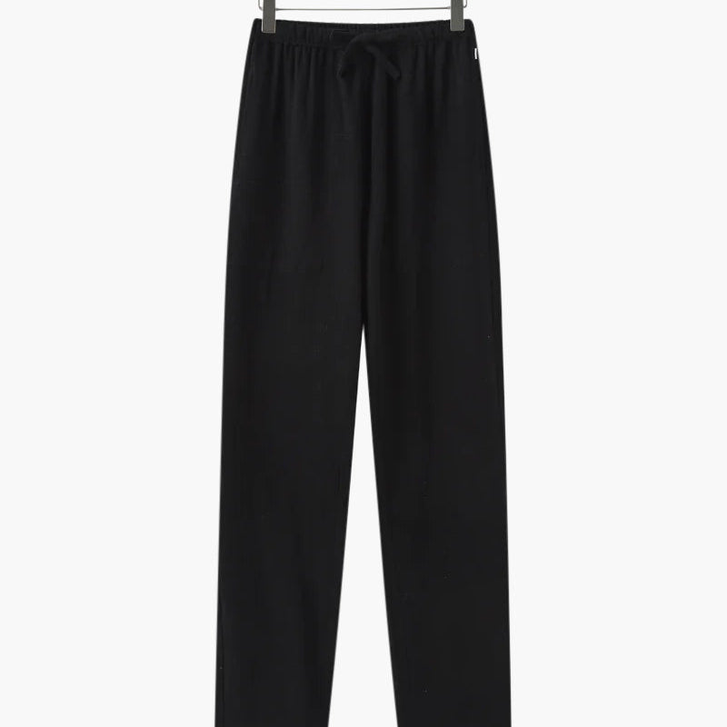 Men's Relaxed Fit Linen Drawstring Trousers
