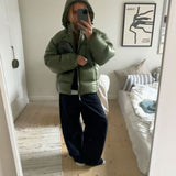 Men's Sherpa-Lined Quilted Hooded Winter Jacket