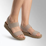 Women's Slip-On Sandals With Stretch Comfort Straps