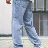 Men's Loose Fit Casual Denim Jeans
