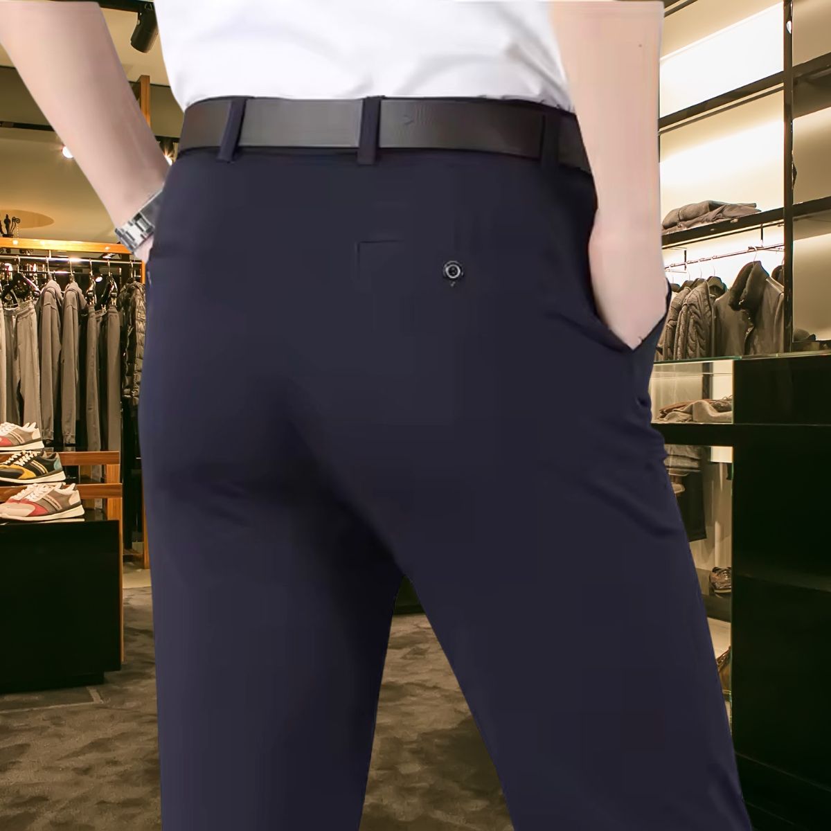 Men's Classic Stretch Pants for Everyday Wear