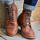 Men's Leather Lace-Up Boots