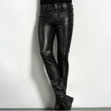 Men's Slim Fit Faux Leather Pants