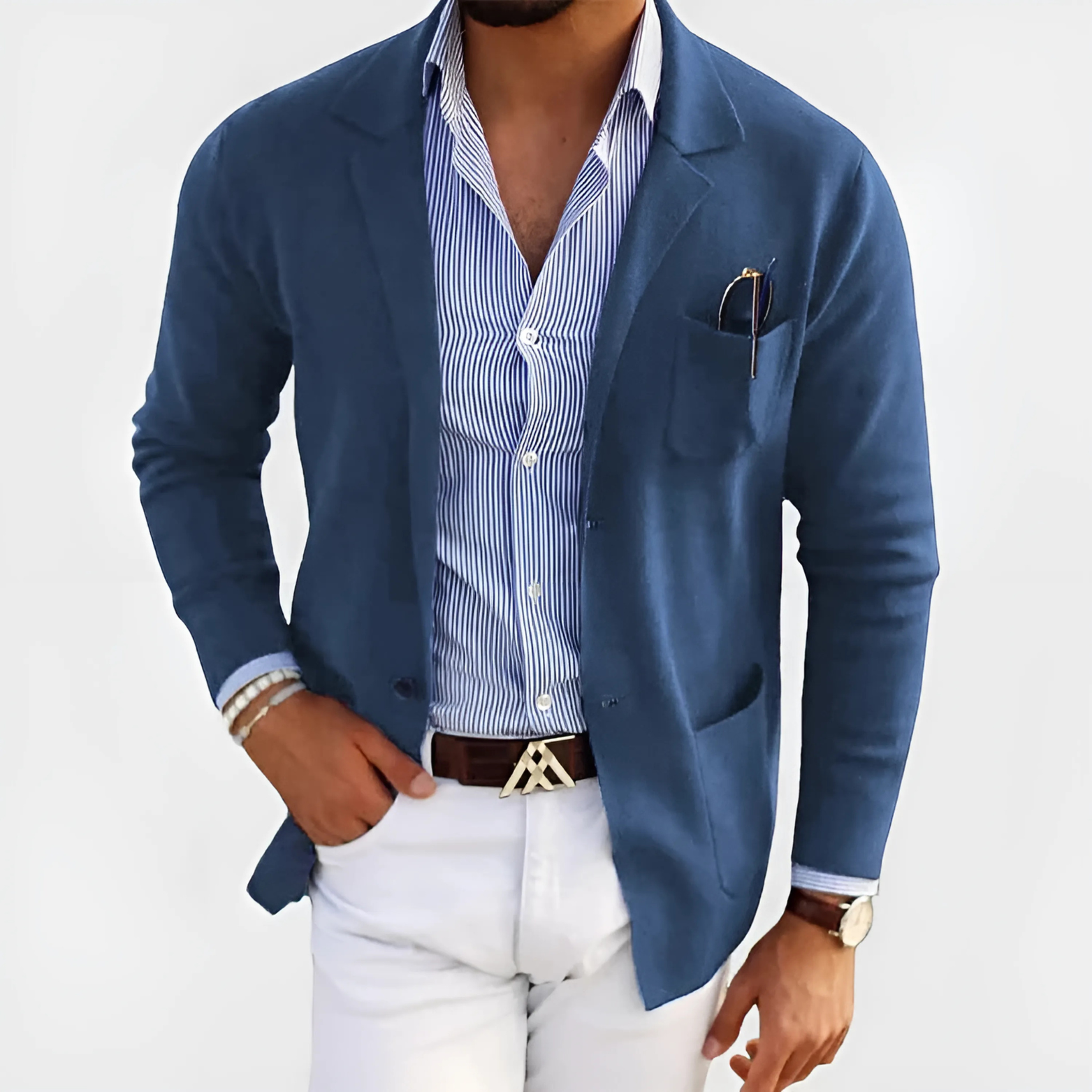 Men's Knit Button Cardigan