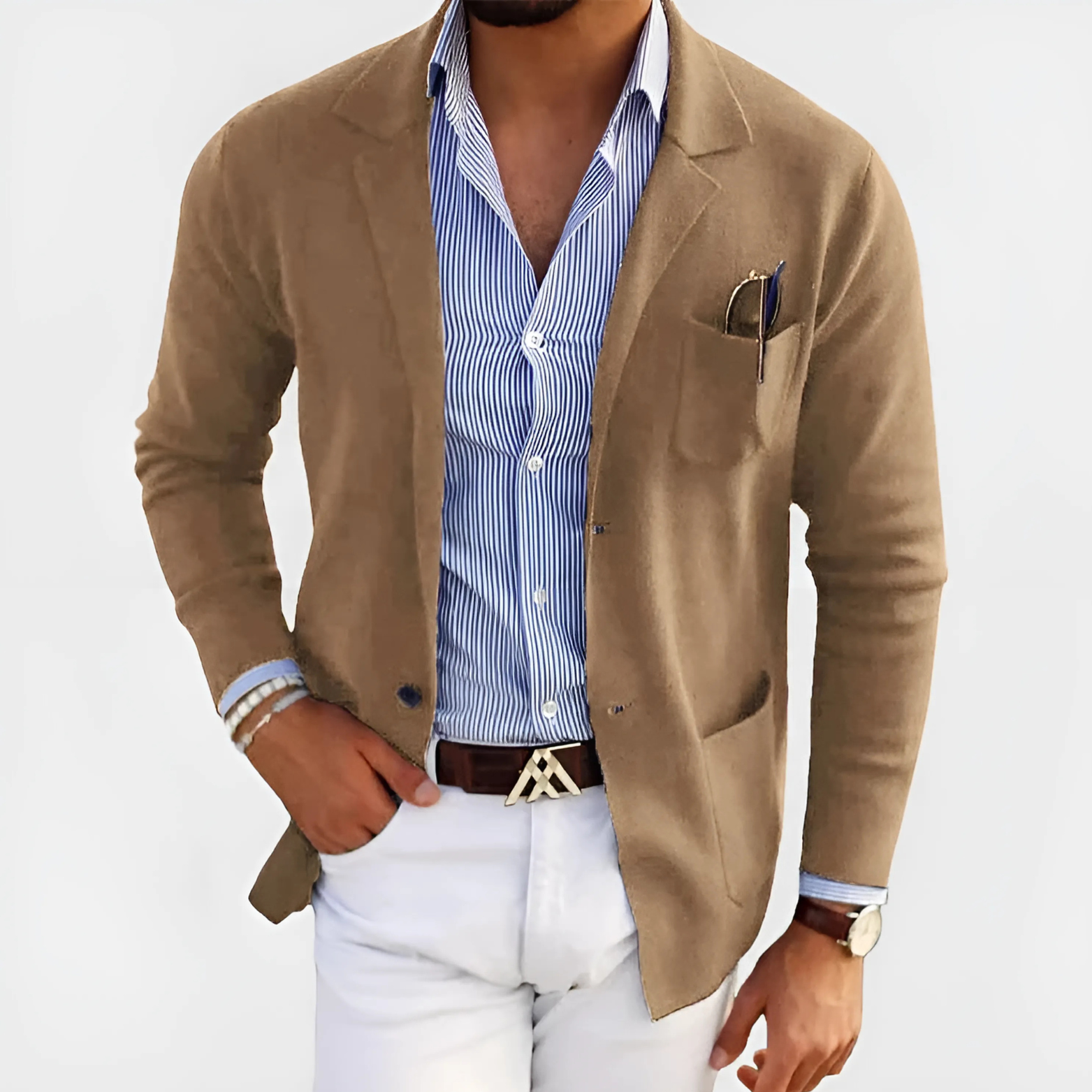 Men's Knit Button Cardigan