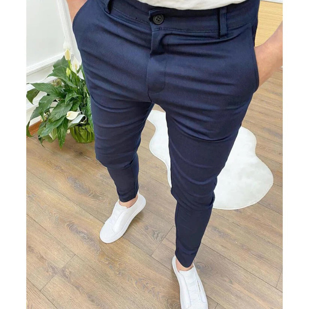 Men's Slim Fit Stretch Chino Trousers