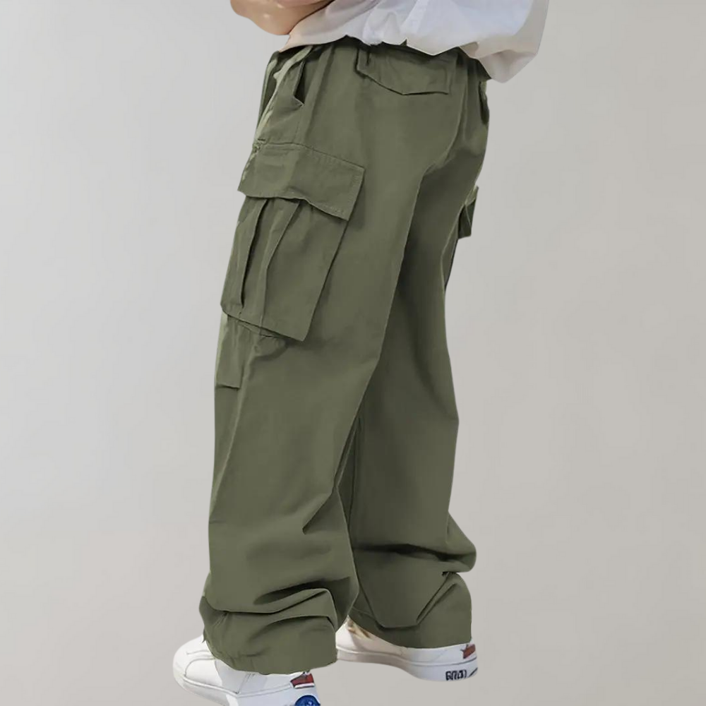 Men's Relaxed Fit Wide Leg Cargo Pants