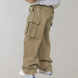 Men's Relaxed Fit Wide Leg Cargo Pants