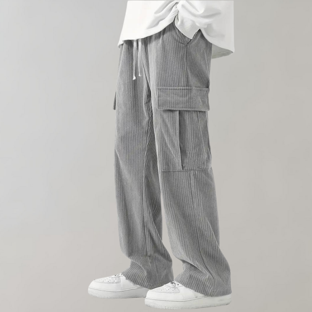 Men's Relaxed Fit Wide Leg Cargo Pants