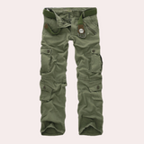 Men's Tactical Cargo Trousers with Adjustable Waist