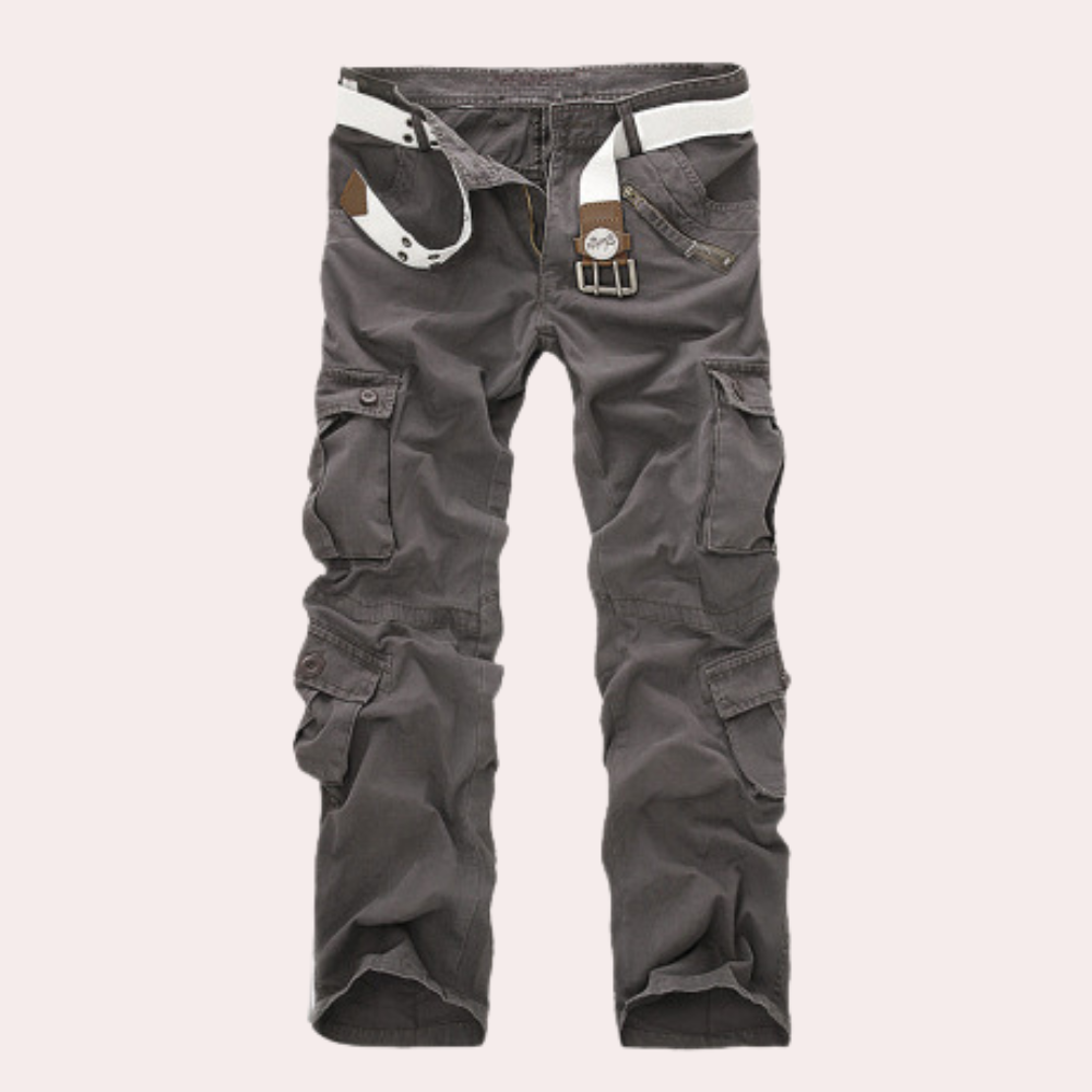 Men's Tactical Cargo Trousers with Adjustable Waist