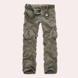 Men's Tactical Cargo Trousers with Adjustable Waist