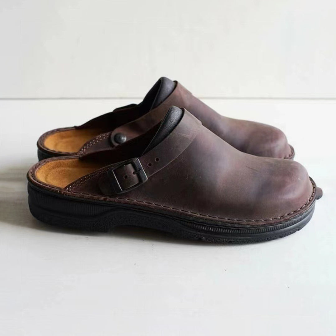 Men's Suede Slip On Clogs