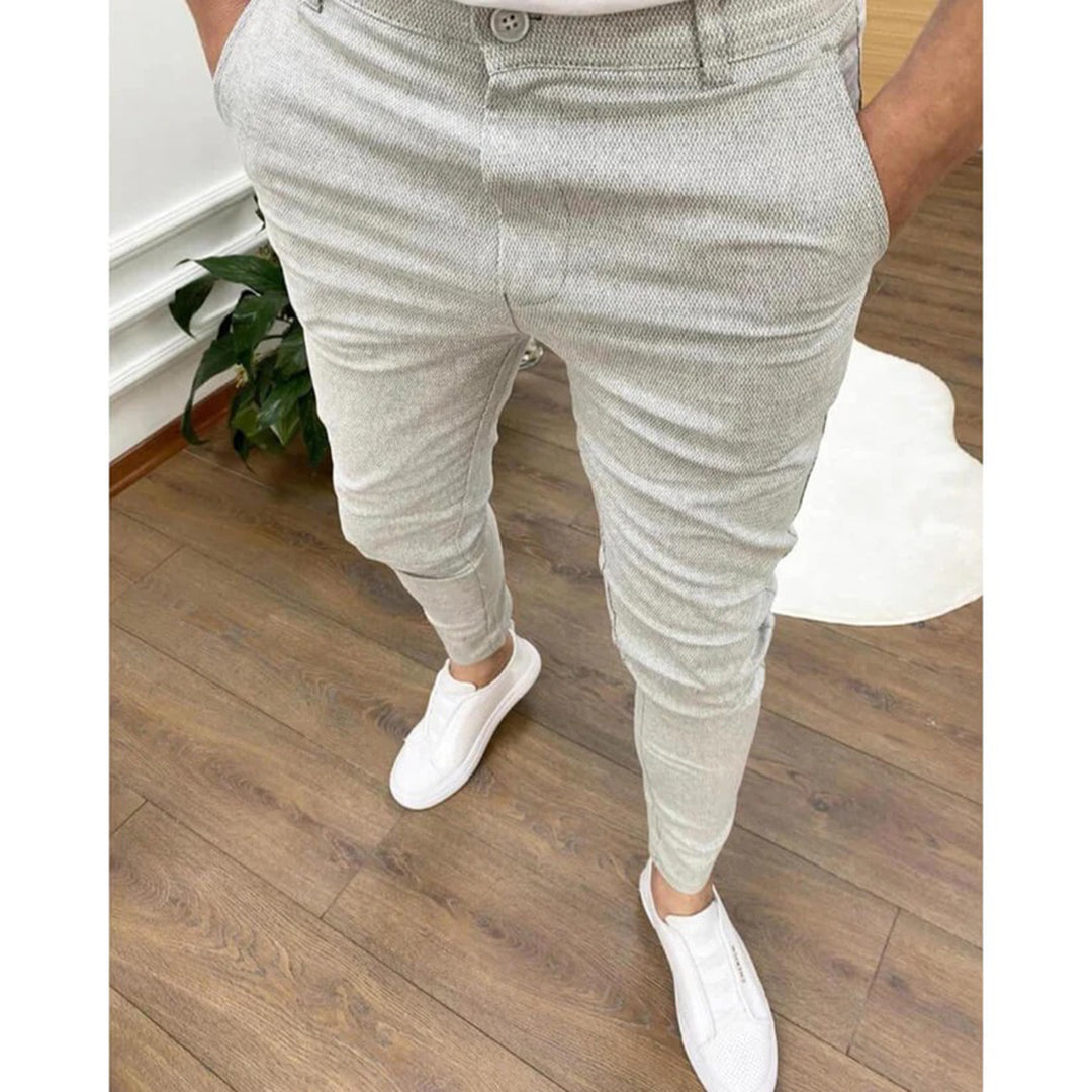 Men's Slim Fit Stretch Chino Trousers