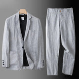 LINEN BLEND SUIT FOR MEN
