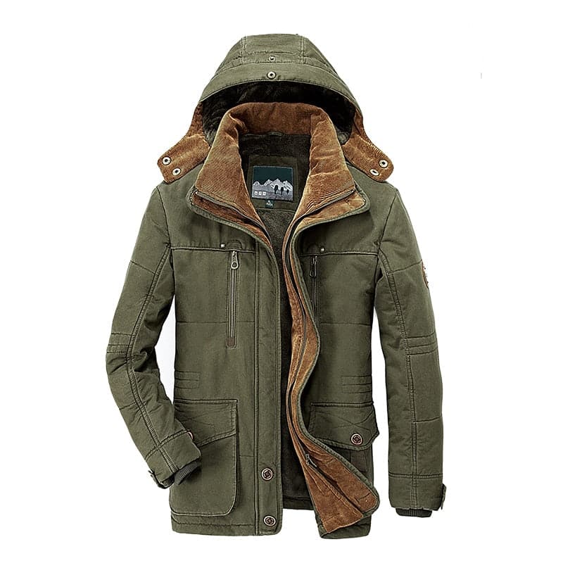 Men's Hooded Winter Parka Jacket