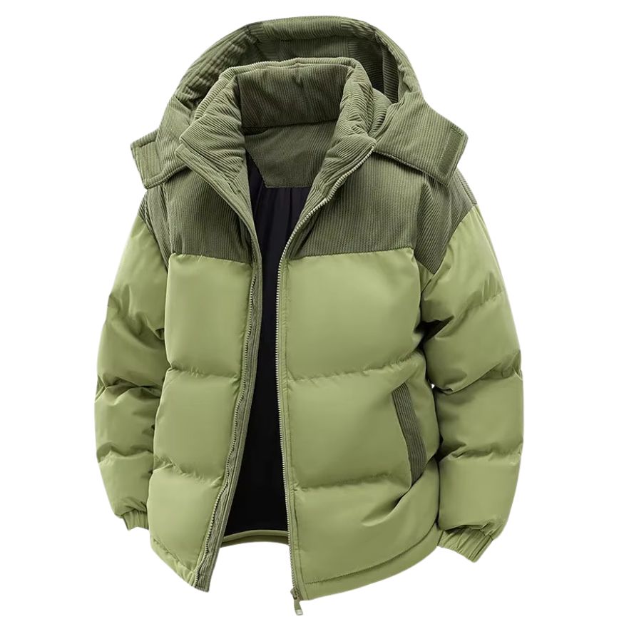 Men's Hooded Quilted Puffer Jacket