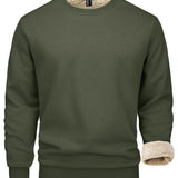Men's Fleece Lined Crew Neck Sweatshirt