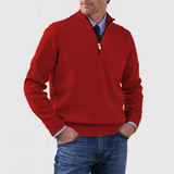 Men's Half Zip Knit Pullover Sweater