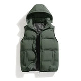 Men's Quilted Hooded Bodywarmer with Pockets