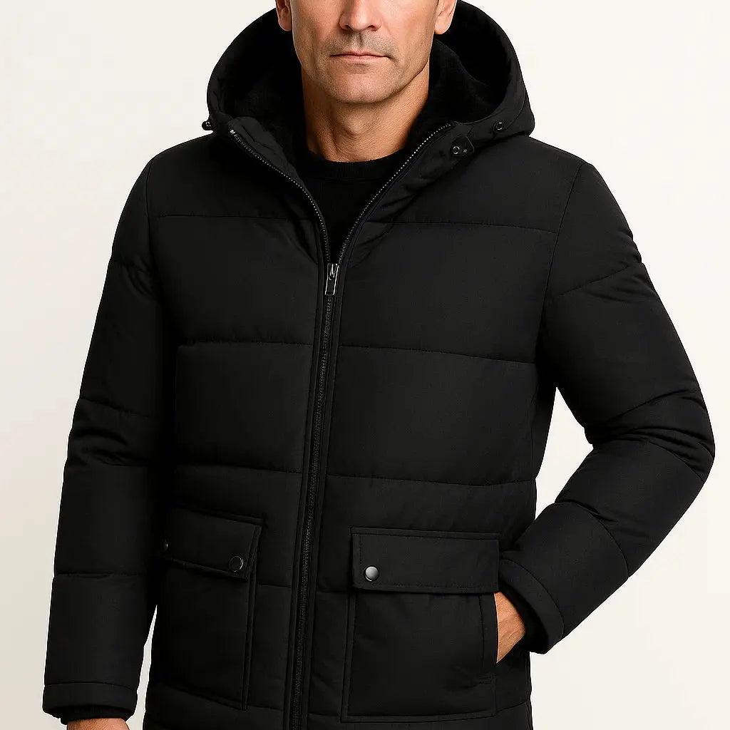 Men's Black Winter Oversized Jumper