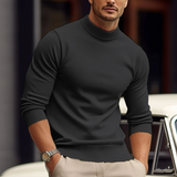 Men's Cotton Blend Regular Fit Turtleneck Sweater