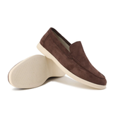 Men's Suede Loafers with Minimalist Design