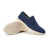 Men's Suede Loafers with Minimalist Design