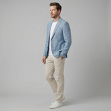 Men's Lightweight White Linen Spring Trousers