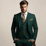 Men’s Slim Fit 3‑Piece Suit – Wedding Tuxedo
