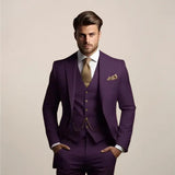 Men’s Slim Fit 3‑Piece Suit – Wedding Tuxedo