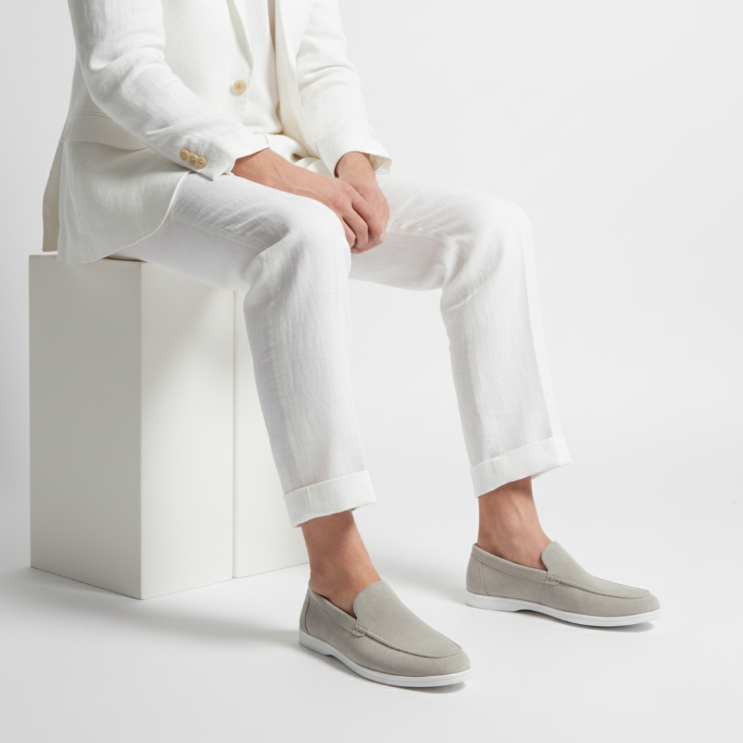 Men's Suede Slip-On Loafers
