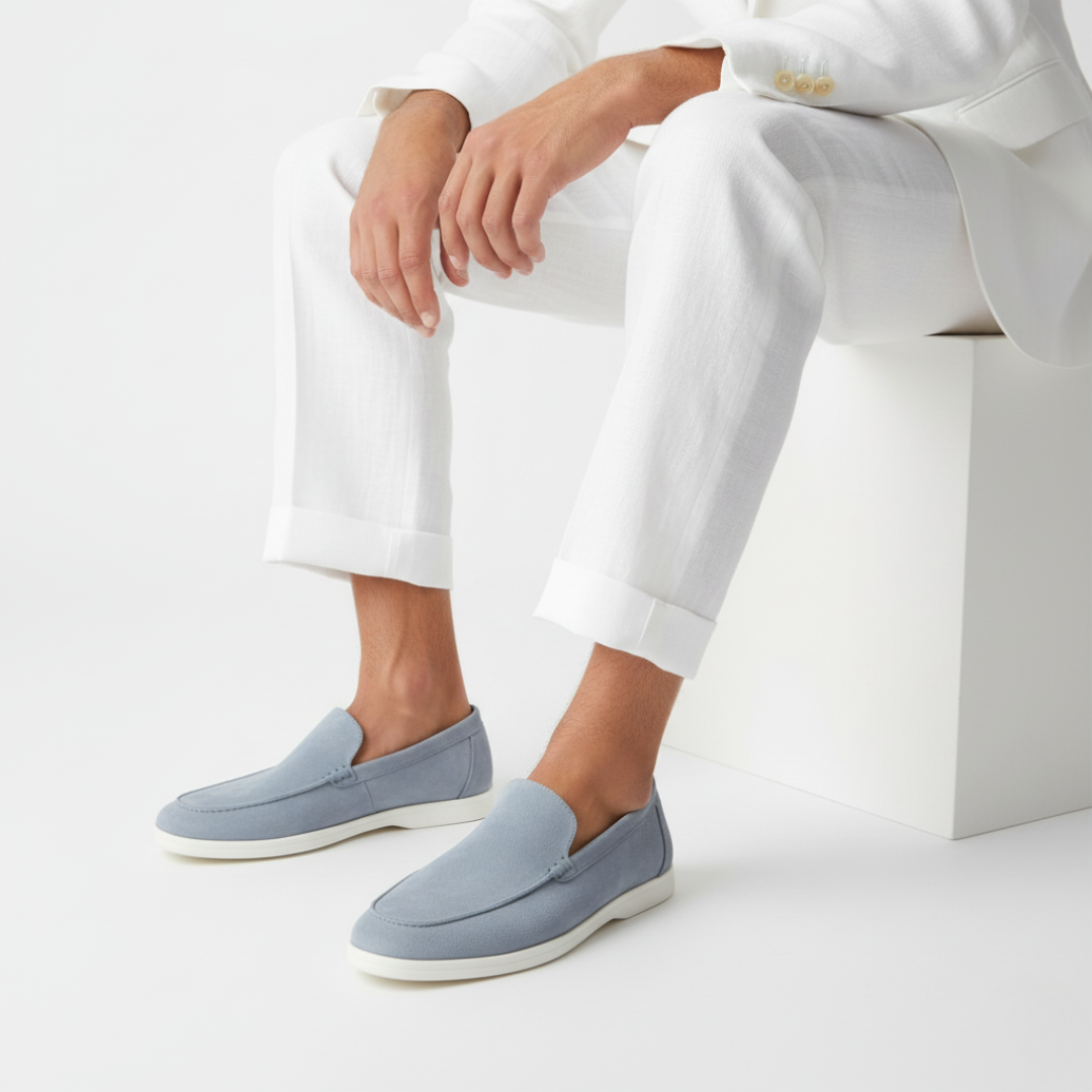 Men's Suede Slip-On Loafers