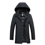 Men's Slim Fit Winter Coat with Detachable Hood