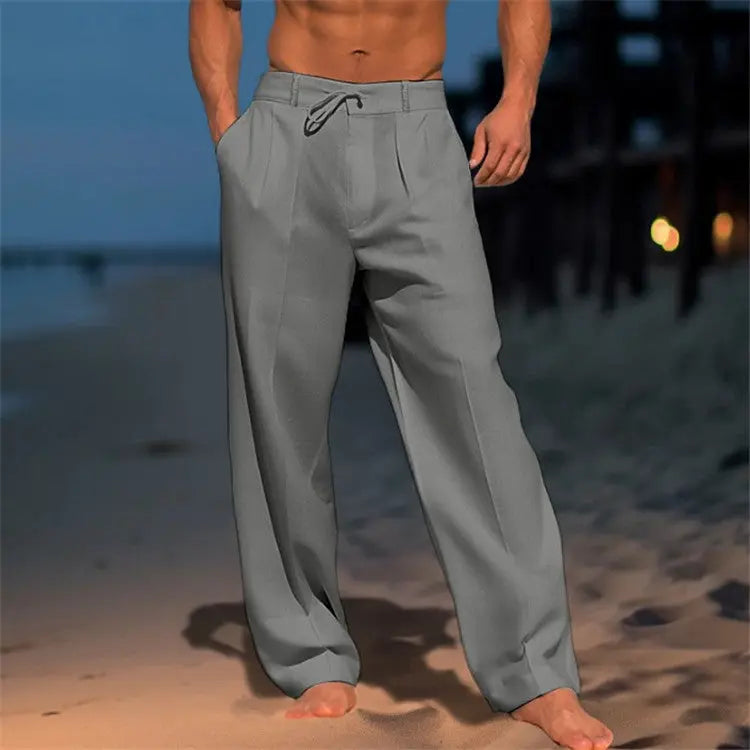 Men's Lightweight Relaxed Fit Drawstring Pants