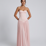 Women's Bustier Corset Maxi Dress