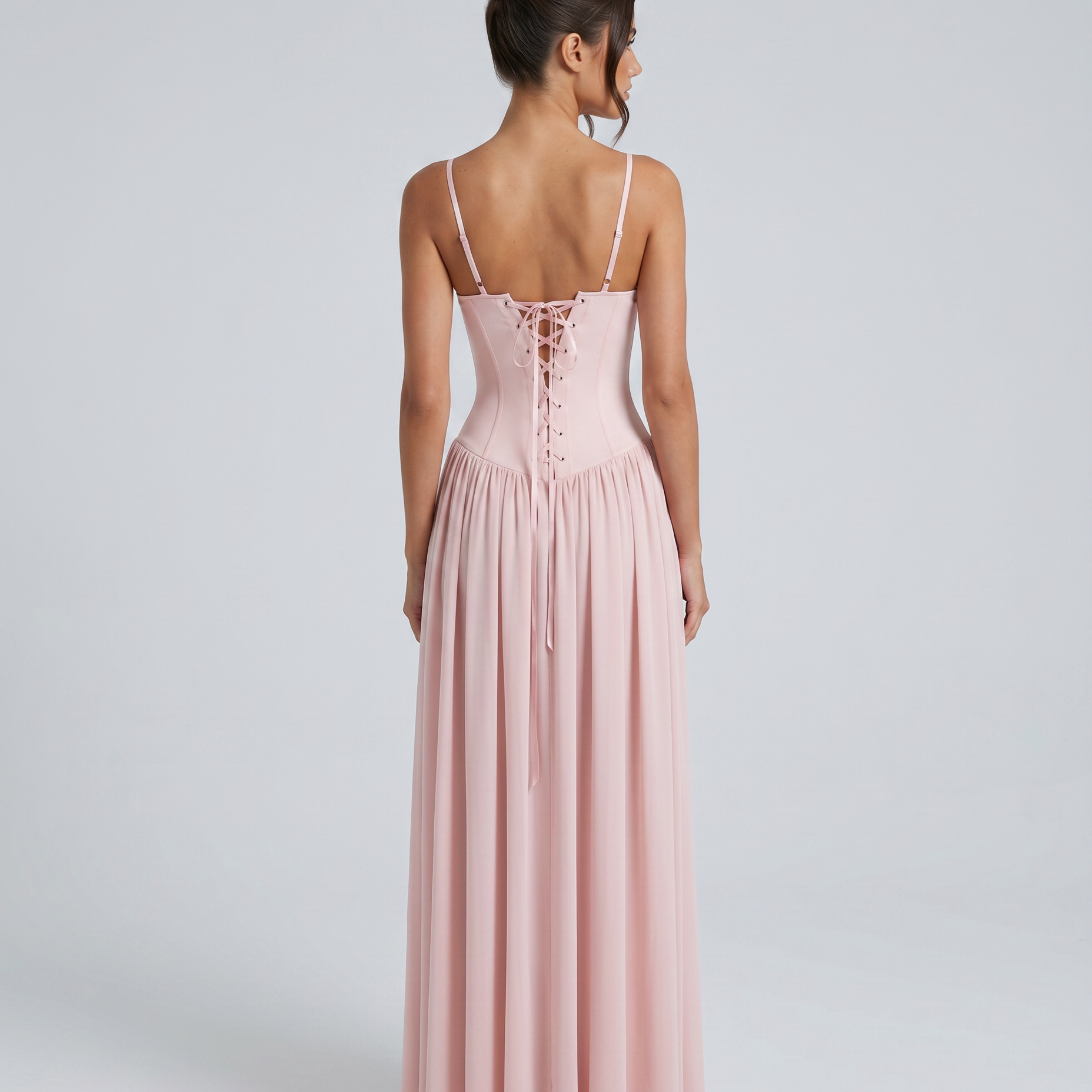 Women's Bustier Corset Maxi Dress