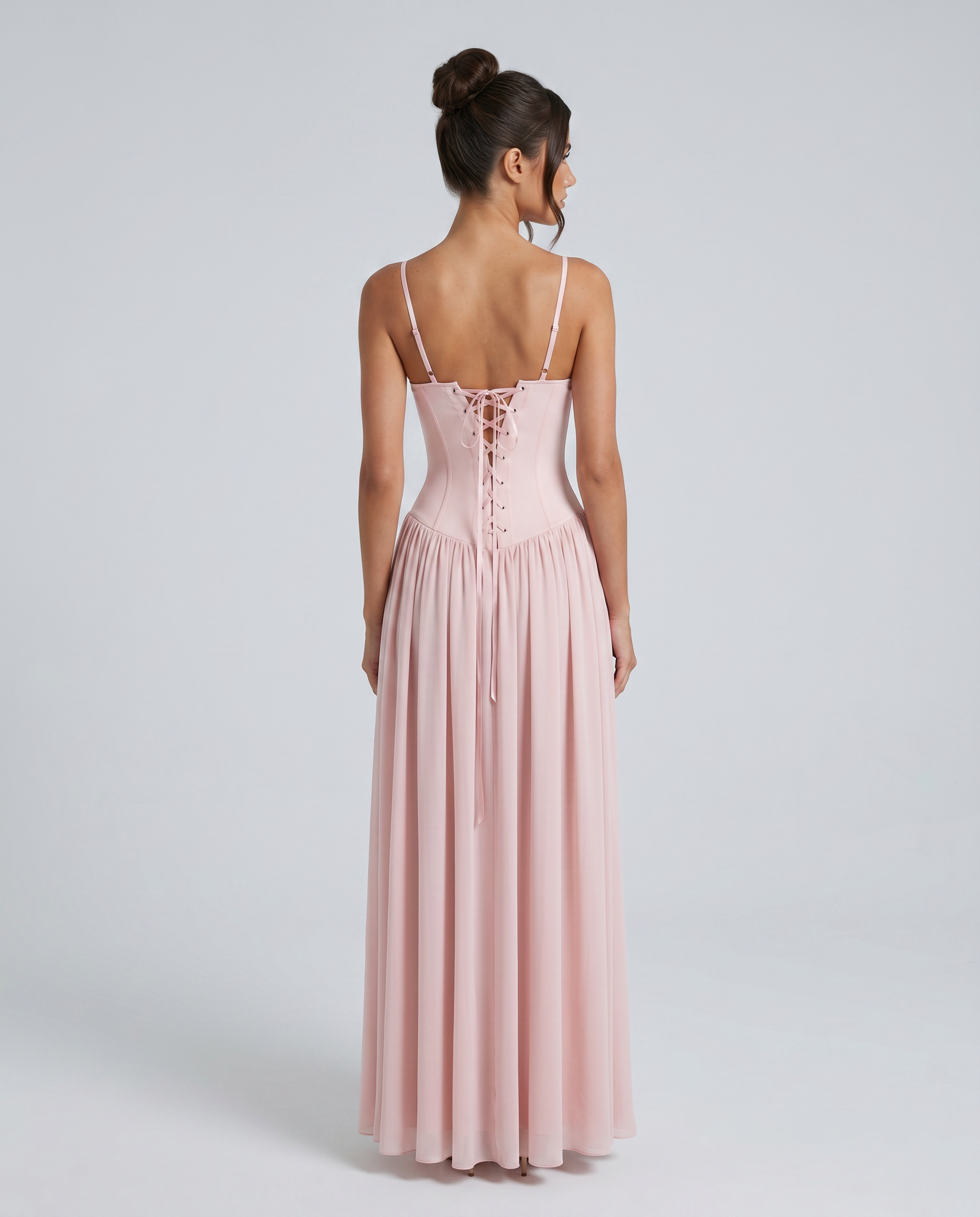 Women's Bustier Corset Maxi Dress