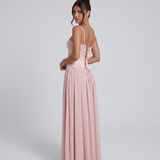 Women's Bustier Corset Maxi Dress