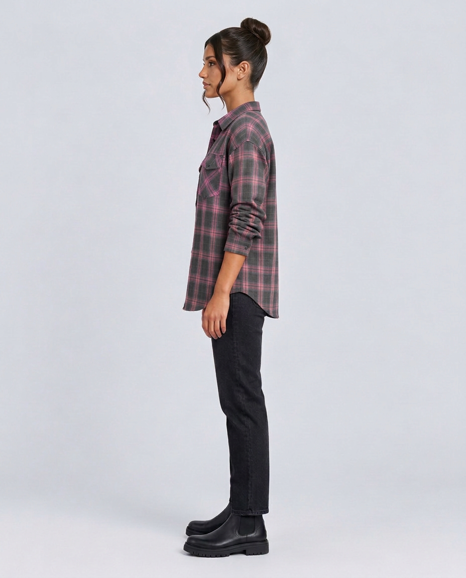 Women's Oversized Checked Shirt