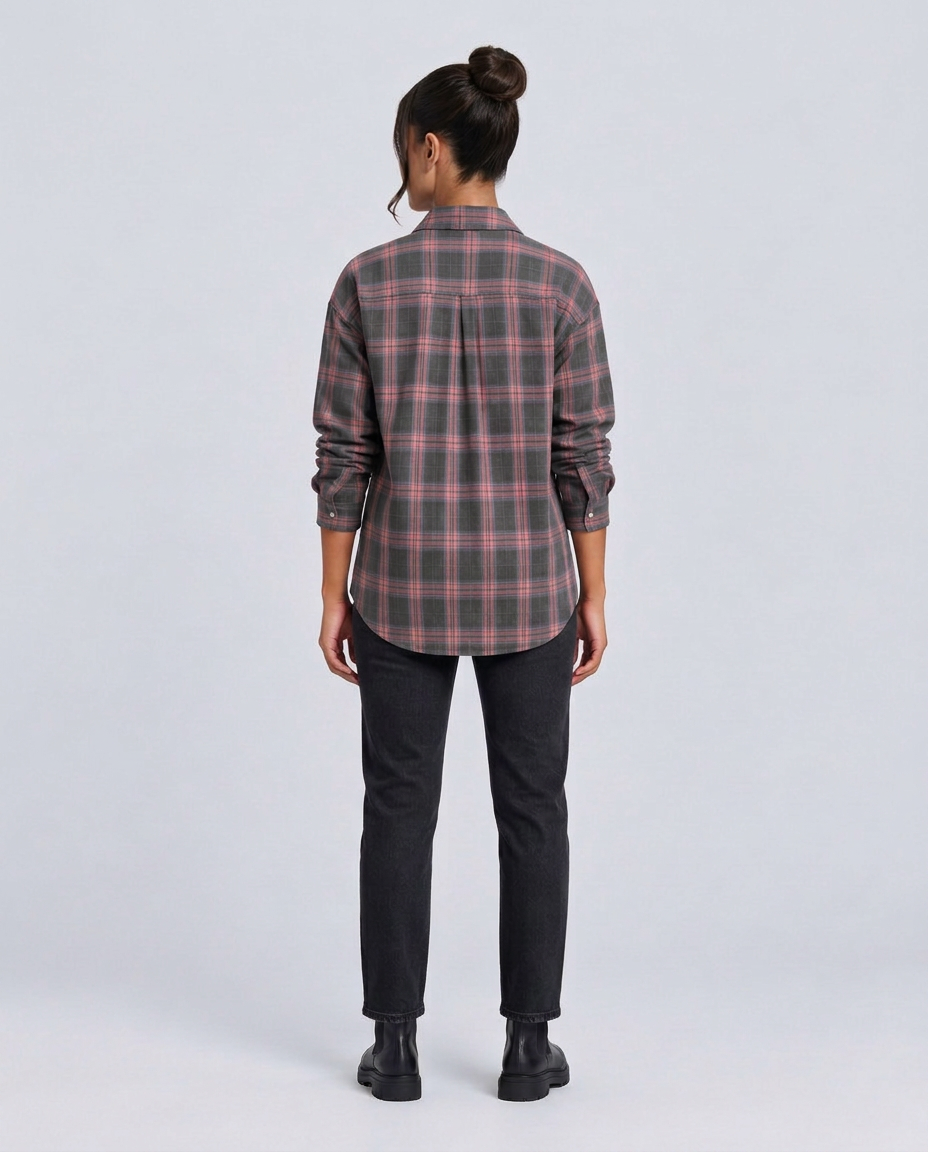 Women's Oversized Checked Shirt
