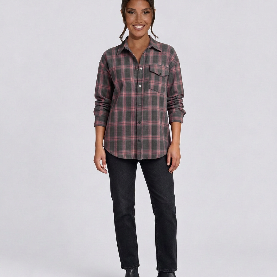 Women's Oversized Checked Shirt