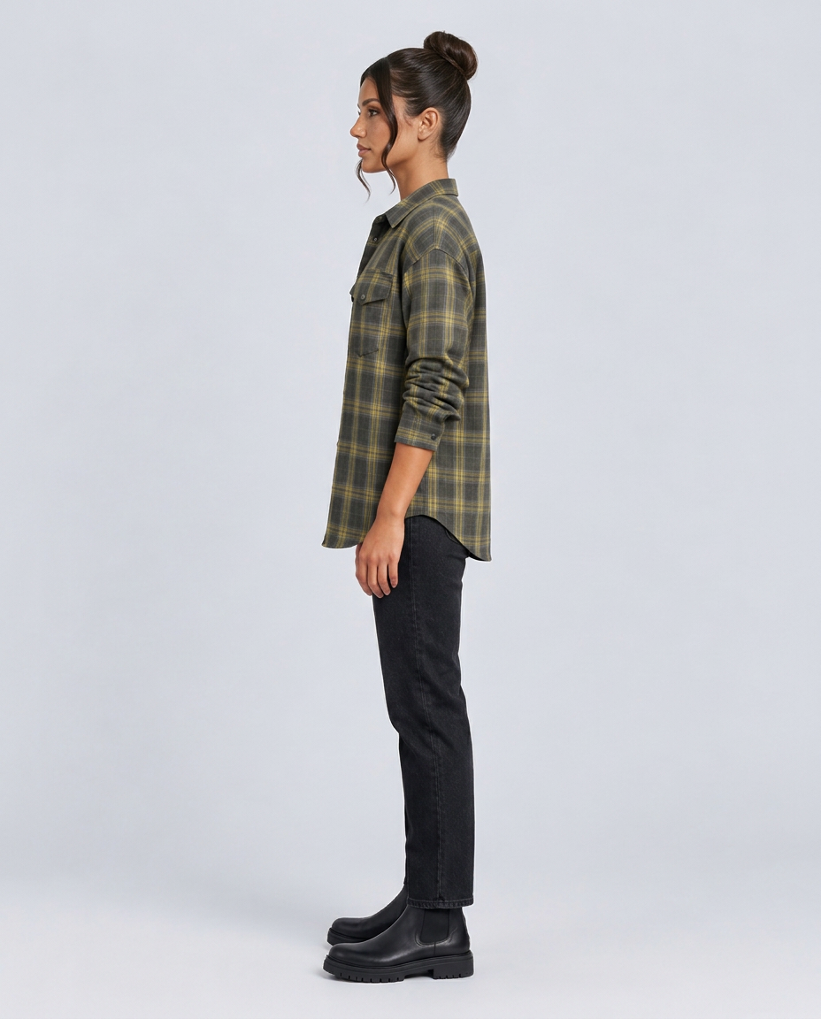 Women's Oversized Checked Shirt