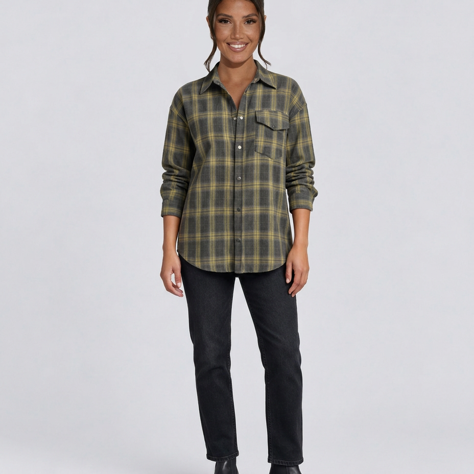 Women's Oversized Checked Shirt