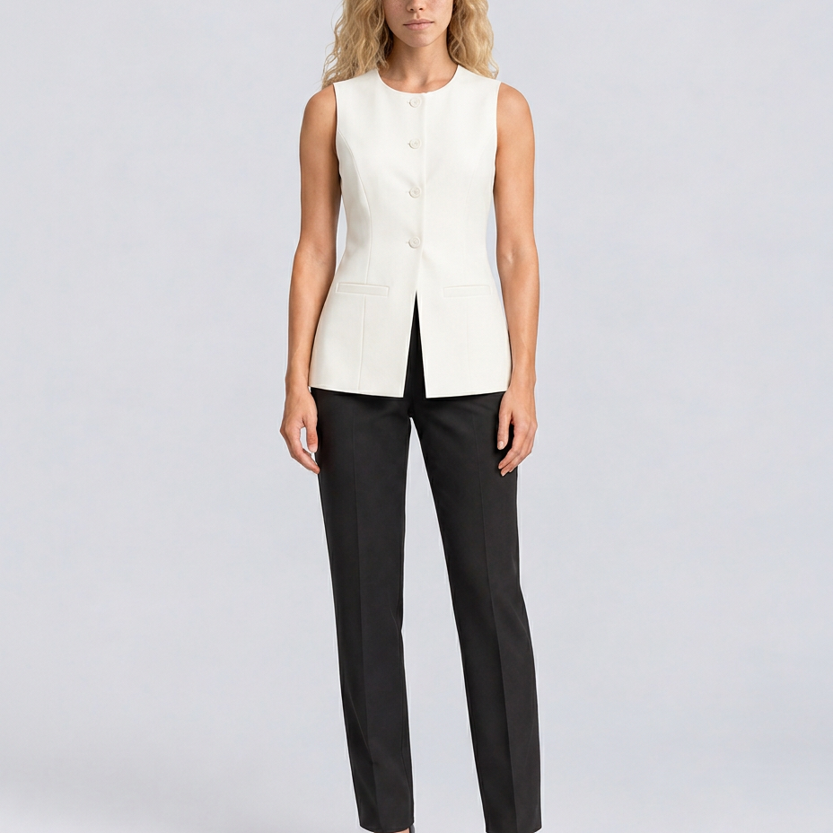 Women's Tailored Sleeveless Vest Top